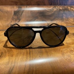 Women’s Aviator Polarized Sunglasses-Grey Lens